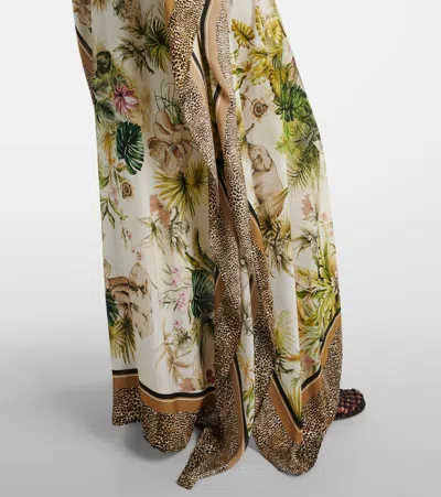 Elie Saab Savannah-print Chiffon Kaftan