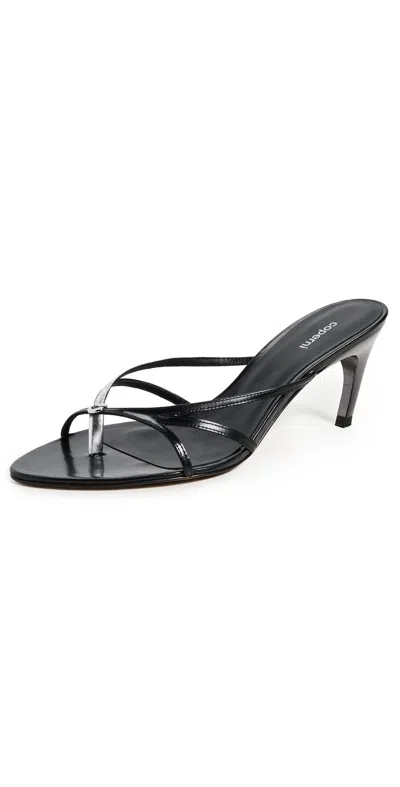 Coperni 35mm Leather Thong Sandals In Black