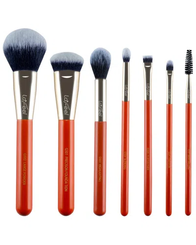 Lafeel 7pc Face & Eye Set With Grey Sueded Clutch Holder