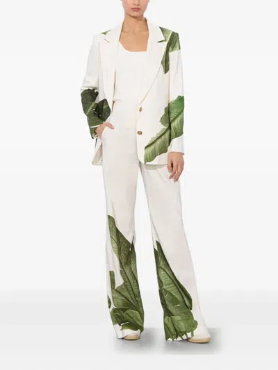 Alice And Olivia Elna Slim Long Blazer In Multi