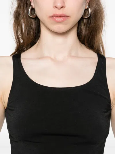 Wolford Cotton Blend Tank Top In Black
