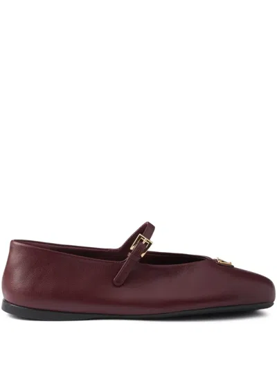Prada Nappa Leather Ballerinas