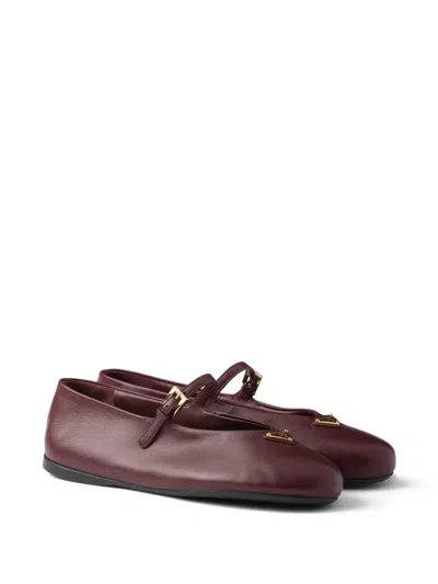 Prada Nappa Leather Ballerinas