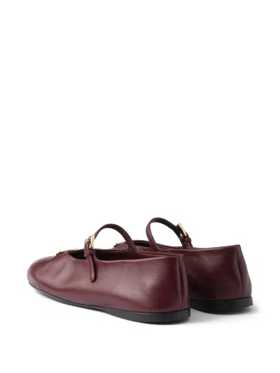 Prada Nappa Leather Ballerinas