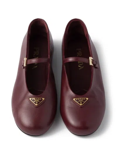 Prada Nappa Leather Ballerinas