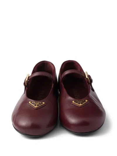 Prada Nappa Leather Ballerinas