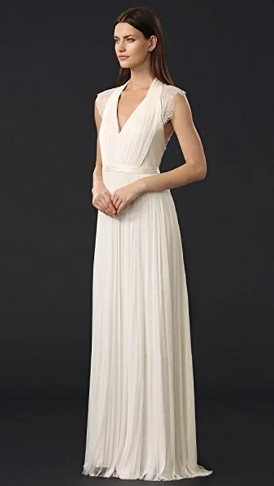 Shop Catherine Deane Lavern Gown In Oyster