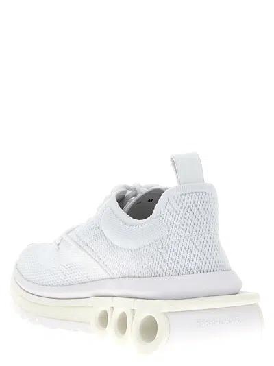 Ferragamo Gancini Sole Sneakers With Knitted Upper