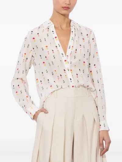 Alice And Olivia Beach Club Eloise Button-front Blouse