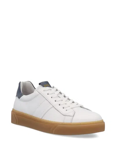 Nero Giardini White Leather Sneakers In White