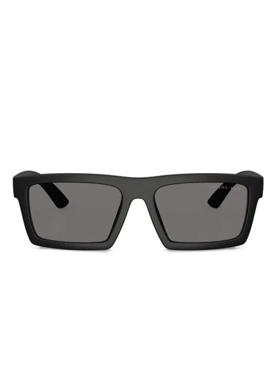 Prada Linea Rossa 55mm Rectangular Sunglasses