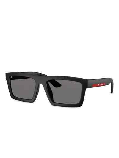Prada Linea Rossa 55mm Rectangular Sunglasses