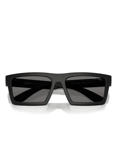 Prada Linea Rossa 55mm Rectangular Sunglasses