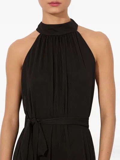 Alice And Olivia Jovie Gathered Dress In Black