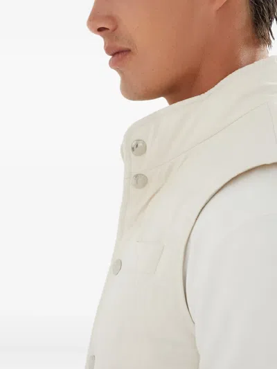 Brunello Cucinelli Men Water-resistant Microfiber Lightweight Down Vest