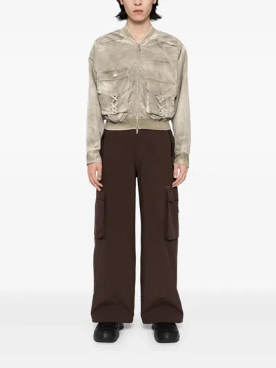 Feng Chen Wang Logo-embroidered Bomber Jacket