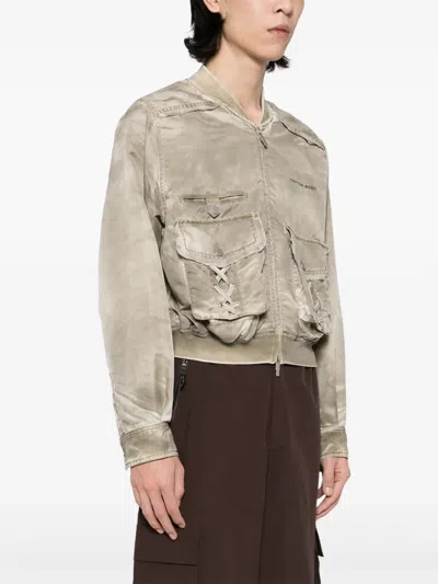 Feng Chen Wang Logo-embroidered Bomber Jacket