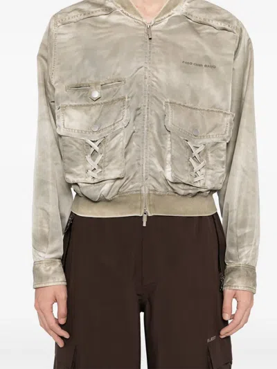 Feng Chen Wang Logo-embroidered Bomber Jacket