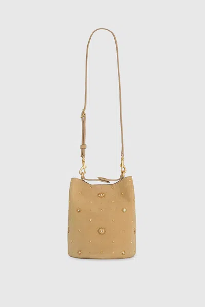 Rebecca Minkoff Evil Eye Studded Leather Bucket Bag