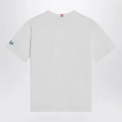 Mc2 Saint Barth White T-shirt With Snoopy Tennis Print