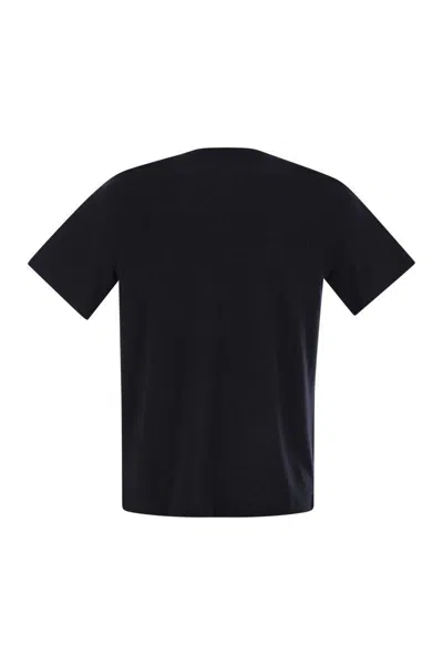 Majestic Short-sleeved T-shirt In Lyocell And Cotton