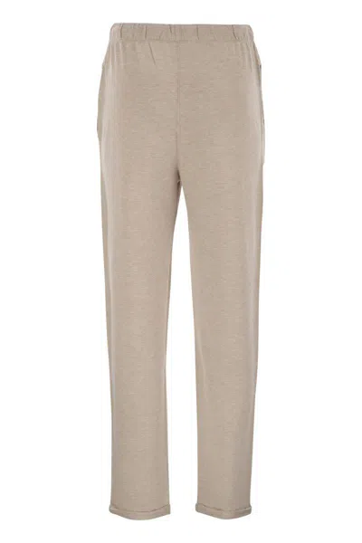 Majestic Trousers With Drawstring Waist