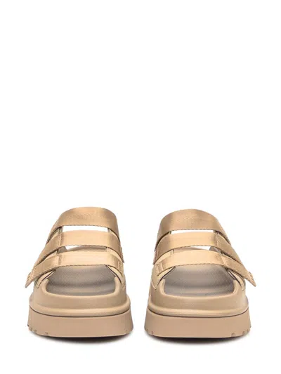 Ugg Goldenglow Slides Dark Sand