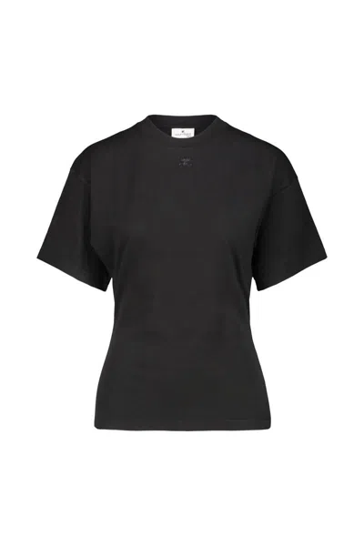Courrèges Close-fitting Crew Neck T-shirt
