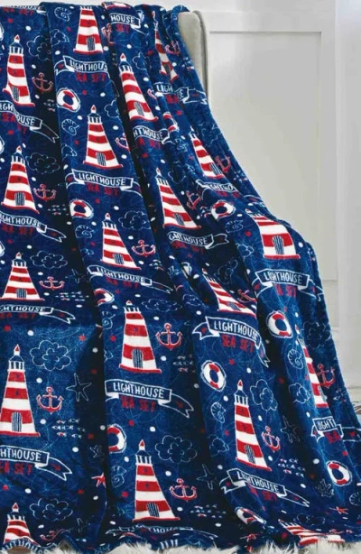 Luxury Home Lighthouse Plush Throw Blanket