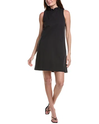 Tyler Boe Stella Linen-blend Mini Dress In Black