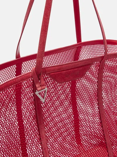 Attico Via Del Mare Tote In Red Polyester