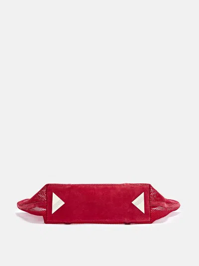 Attico Via Del Mare Tote In Red Polyester