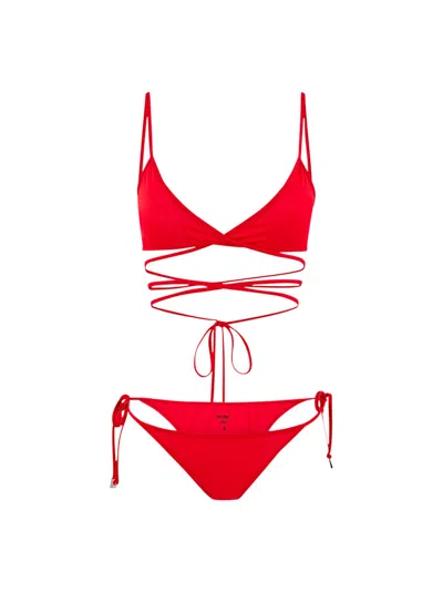Attico Estate Meravigliosa Bikini In Red