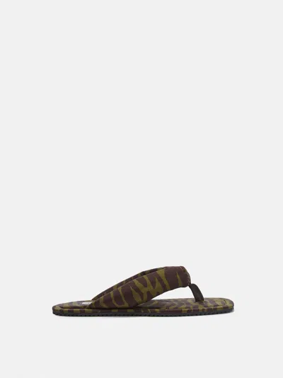 Attico Indie Flip Flops In Brown