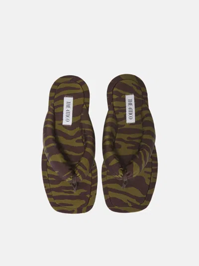 Attico Indie Flip Flops In Brown