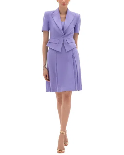 Bgl 2pc Linen-blend Blazer & Dress Set
