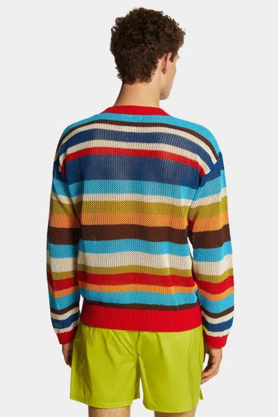 Dsquared2 Striped Knit Sweater