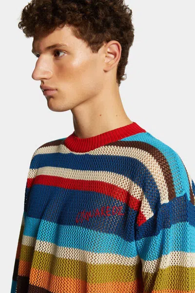 Dsquared2 Striped Knit Sweater