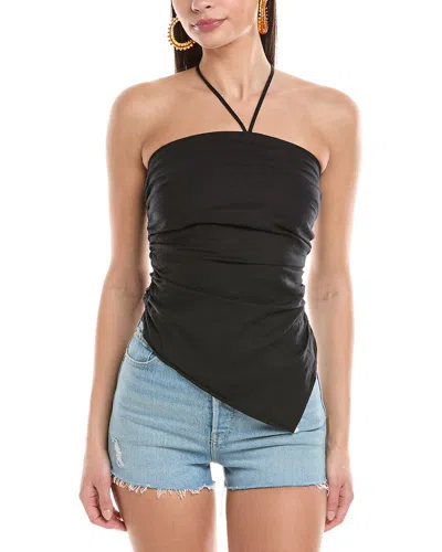 Onia Air Linen Asymmetrical Halter Top