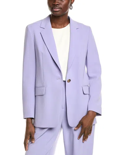 Hugo Boss Regular-fit Jacket In Crease-resistant Crepe