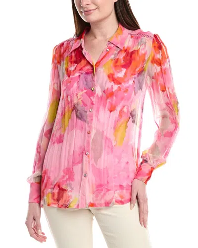 Hemant & Nandita Boho Top In Pink