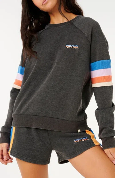 Rip Curl Las Dalias Cotton Blend Fleece Raglan Sweatshirt