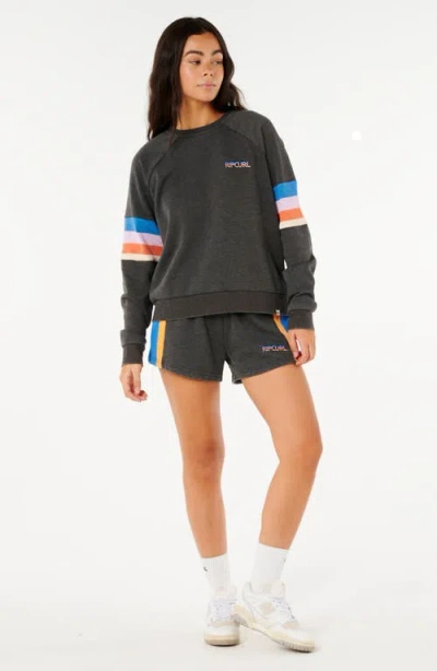 Rip Curl Las Dalias Cotton Blend Fleece Raglan Sweatshirt