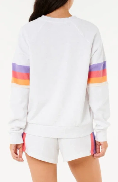 Rip Curl Las Dalias Cotton Blend Fleece Raglan Sweatshirt