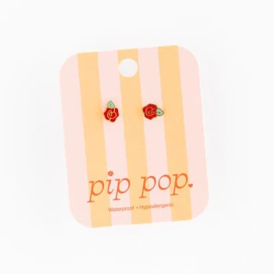 Pip Pop Rose Stud Earrings