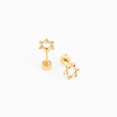 Pip Pop Star Of David Stud Earrings