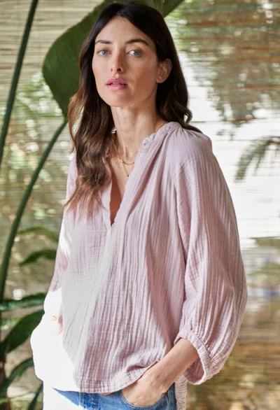 Ocean + Main Ocean+main Gauze Top In Multi