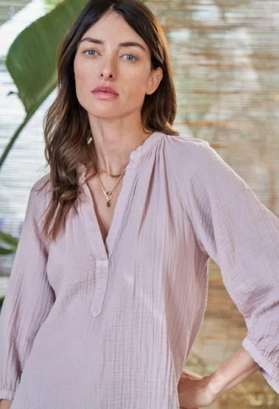 Ocean + Main Ocean+main Gauze Top In Multi