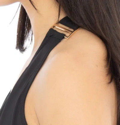 Dai Moda Goldie Two Piece Swimsuit In Black