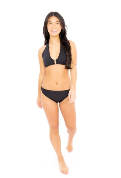 Dai Moda Goldie Two Piece Swimsuit In Black